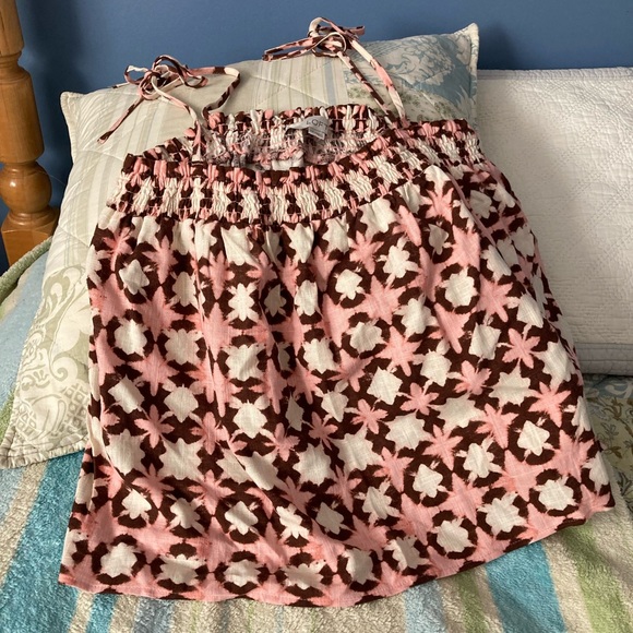 NWT szMP smocked shoulder tie top - Picture 4 of 6